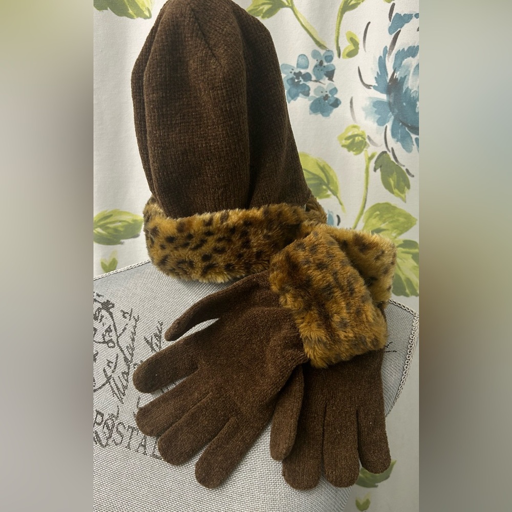 Chenille hat set